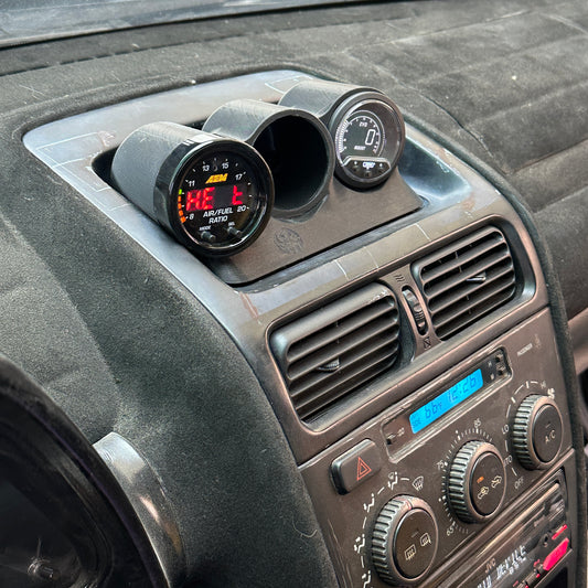 Triple gauge pod mount for 2001-2005 Is300 replaces factory storage compartment