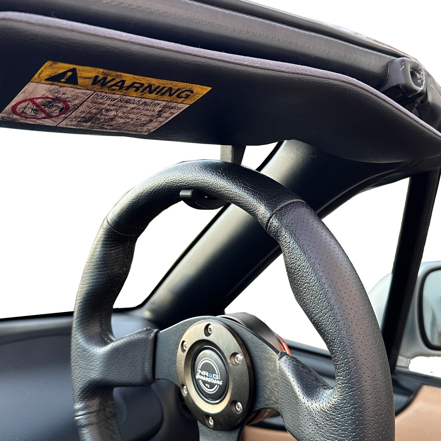 Custom steering wheel hook for 1990-2004 Mazda Miata MX5 NA NB Sun visor spacer