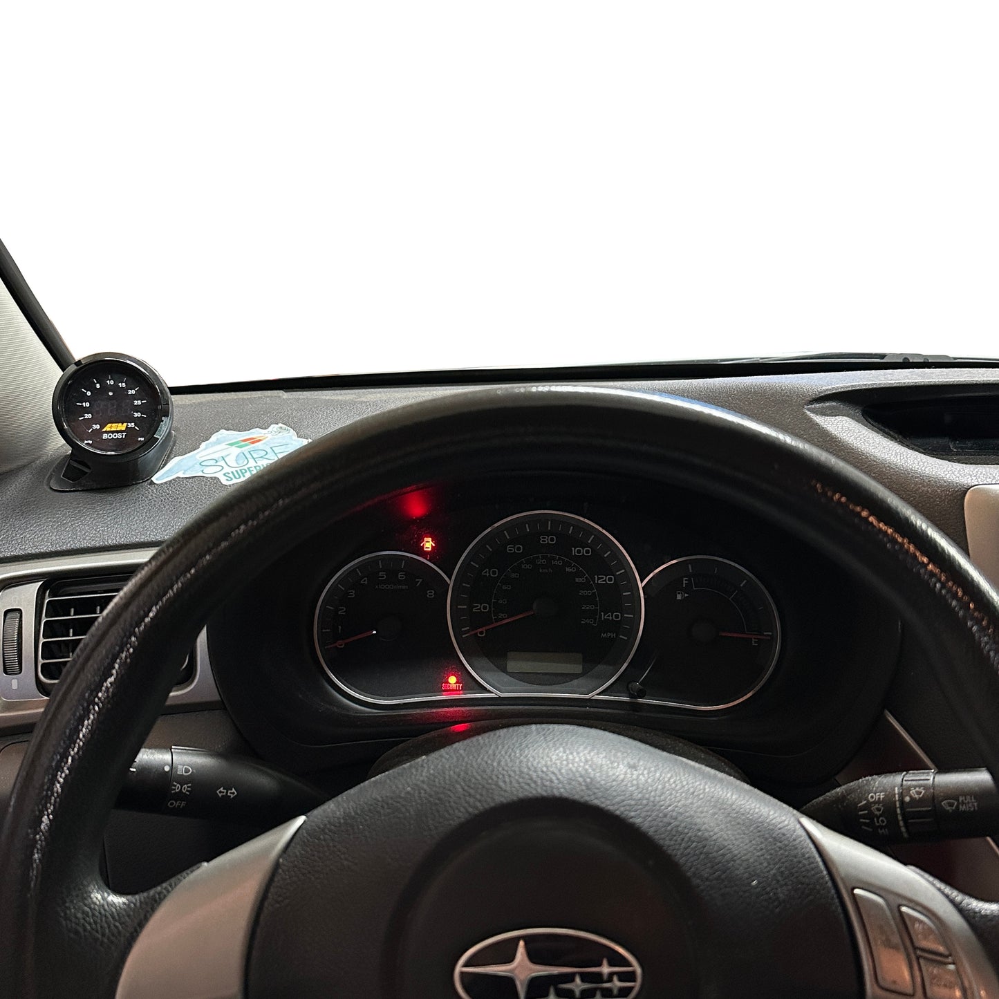 Single gauge pod mount for 2008-2014 Impreza WRX Forester functional defrost