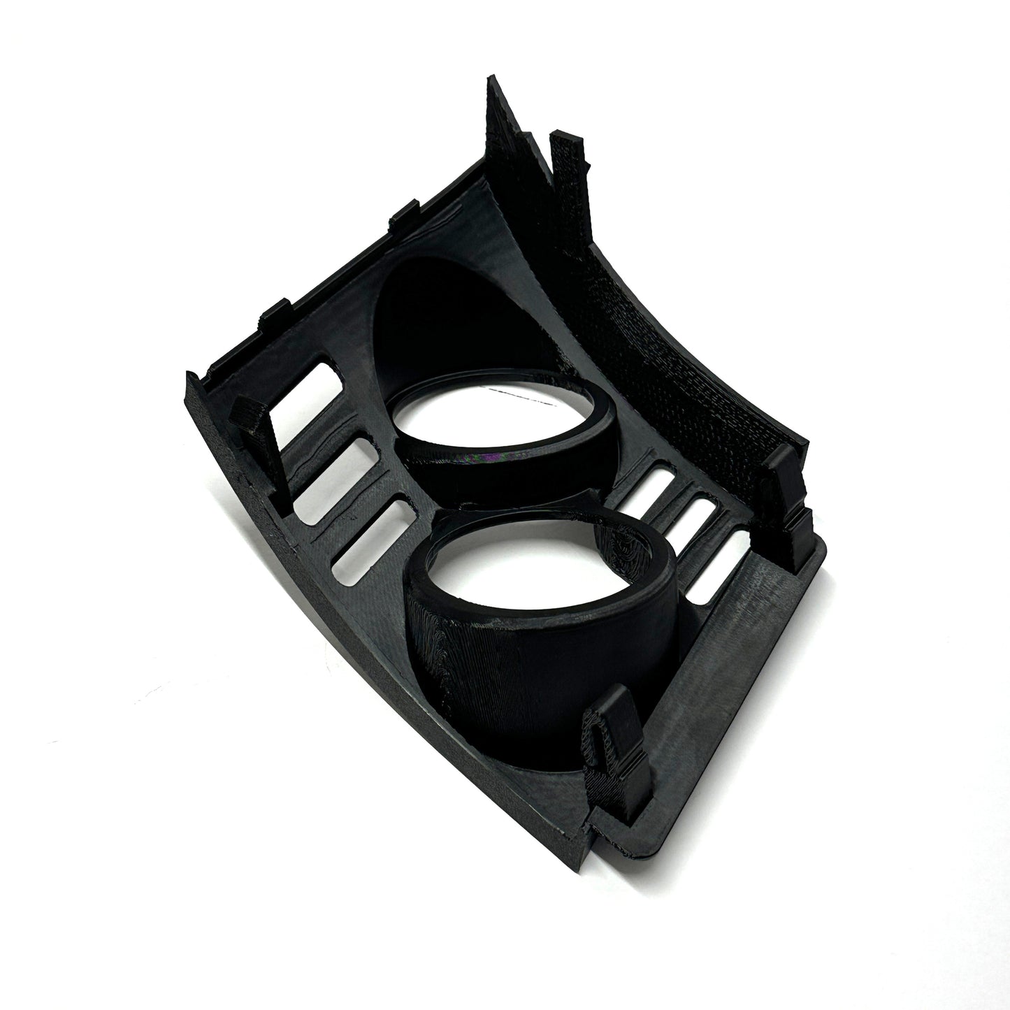 Dual gauge pod mount for EVO X 2008-2017 Lancer functional vent cover trim