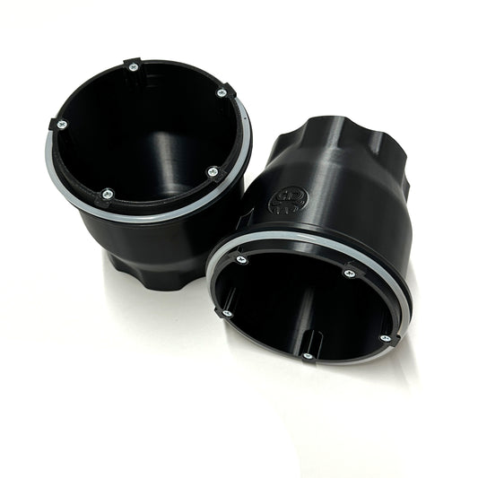 2X Extended headlight dust cover caps +1.5" LED Spacer for 2015-2022 Colorado