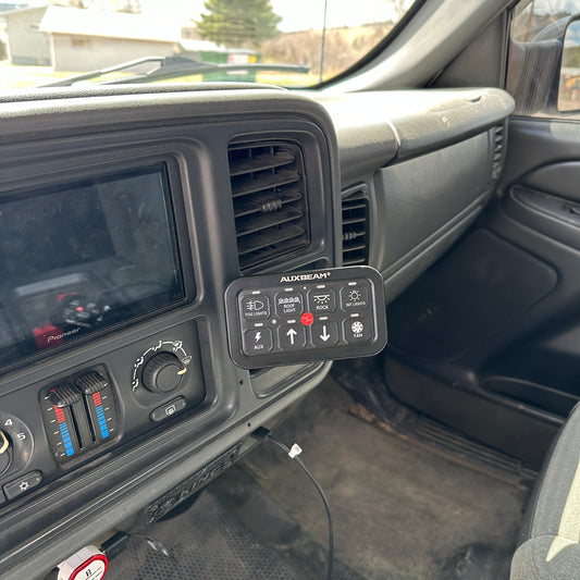 Auxbeam mount for 1999-2007 Silverado Sierra 8 or 6 Gang fits Tahoe (Panel)