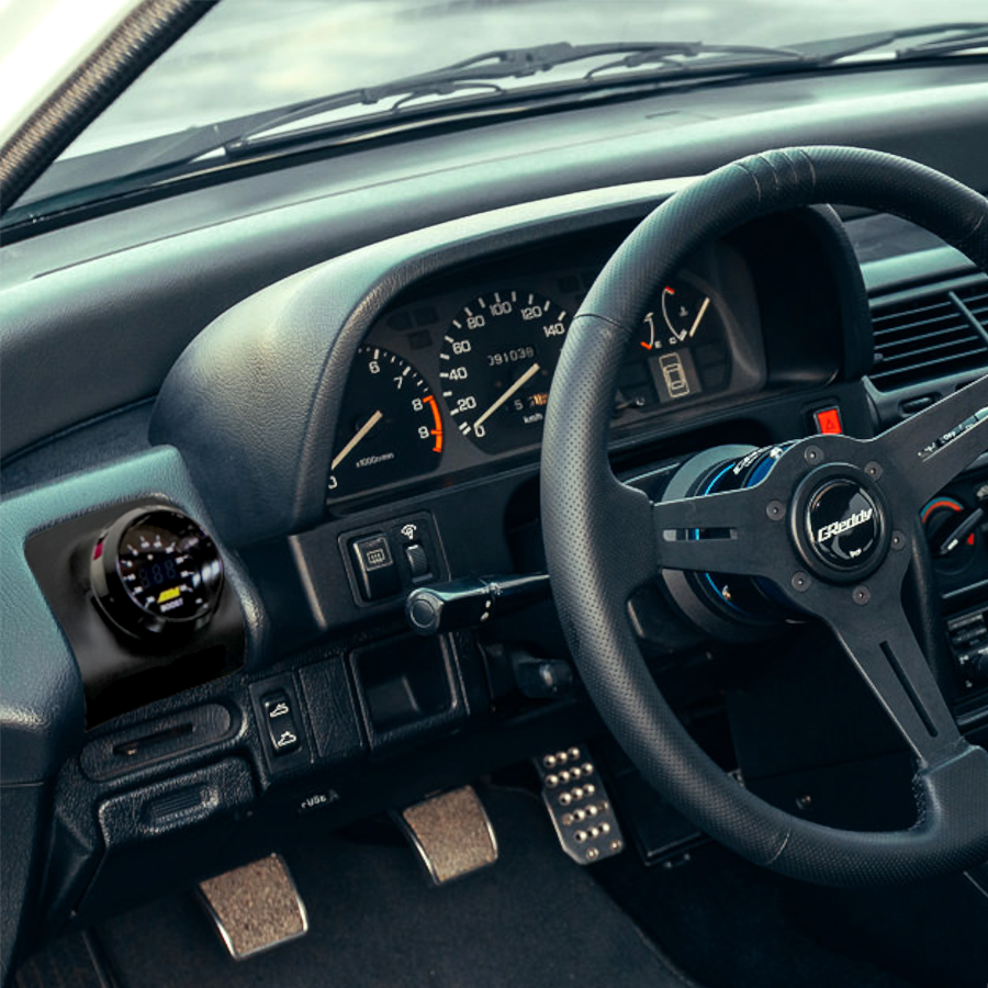 Single gauge pod mount for 1988-1991 Honda CRX functional defrost vent