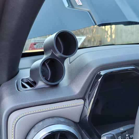 Dual gauge pod mount for 2023-2026 Colorado, Canyon functional defrost vent