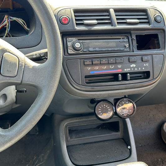 Dual gauge pod mount for 1996-2000 civic ek center factory bolt up