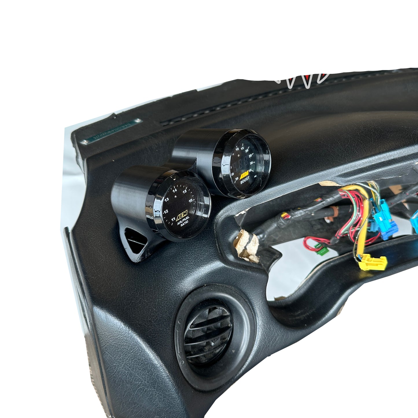 Dual gauge pod mount for 1992-1998 Del Sol functional defrost vent