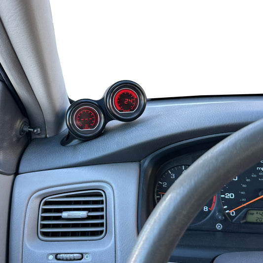 Dual gauge pod mount for 1998-2002 Accord functional defrost vent