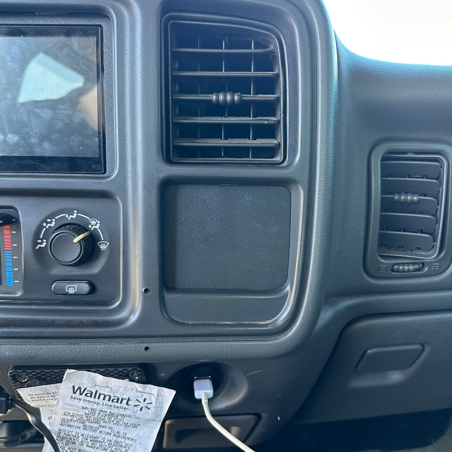 Blank dash trim cover for 1999-2007 Silverado Sierra premium snap-in design