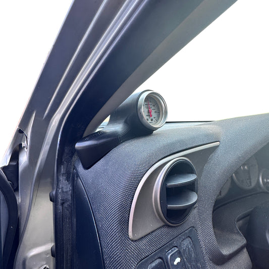 Single gauge pod mount for 2002-2006 Acura RSX Replaces defrost vent cover