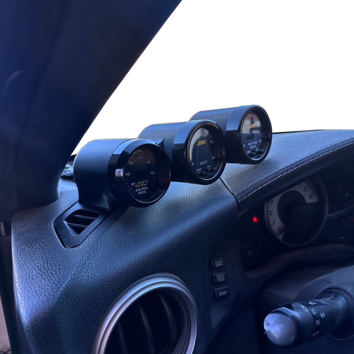 Triple gauge pod mount for 86 BRZ FRS 2013-2021 functional defrost vent