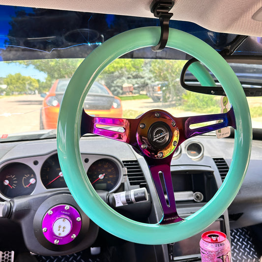 Custom steering wheel hook fits Nissan 350Z 03-09 For Infiniti G35 Sun visor