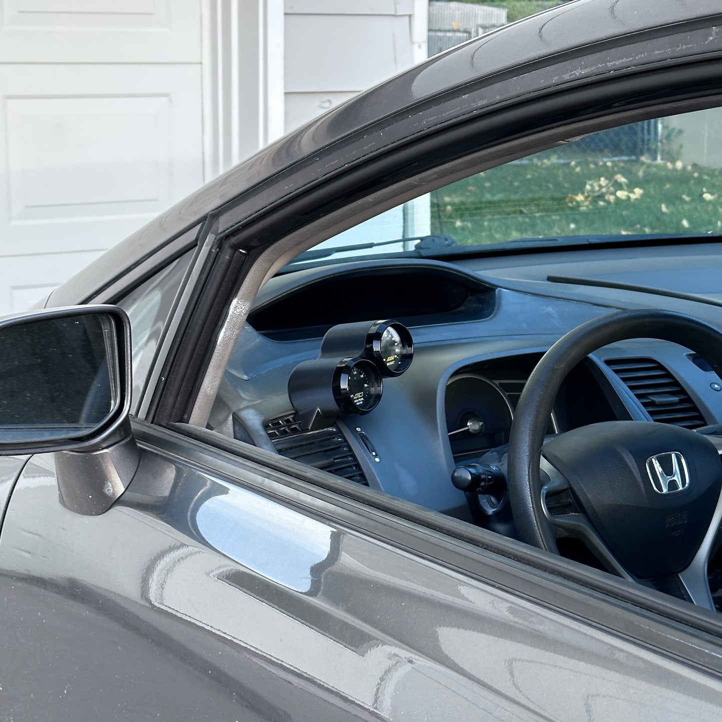 Dual gauge pod mount for 2006-2011 Civic 8th gen functional defrost vent