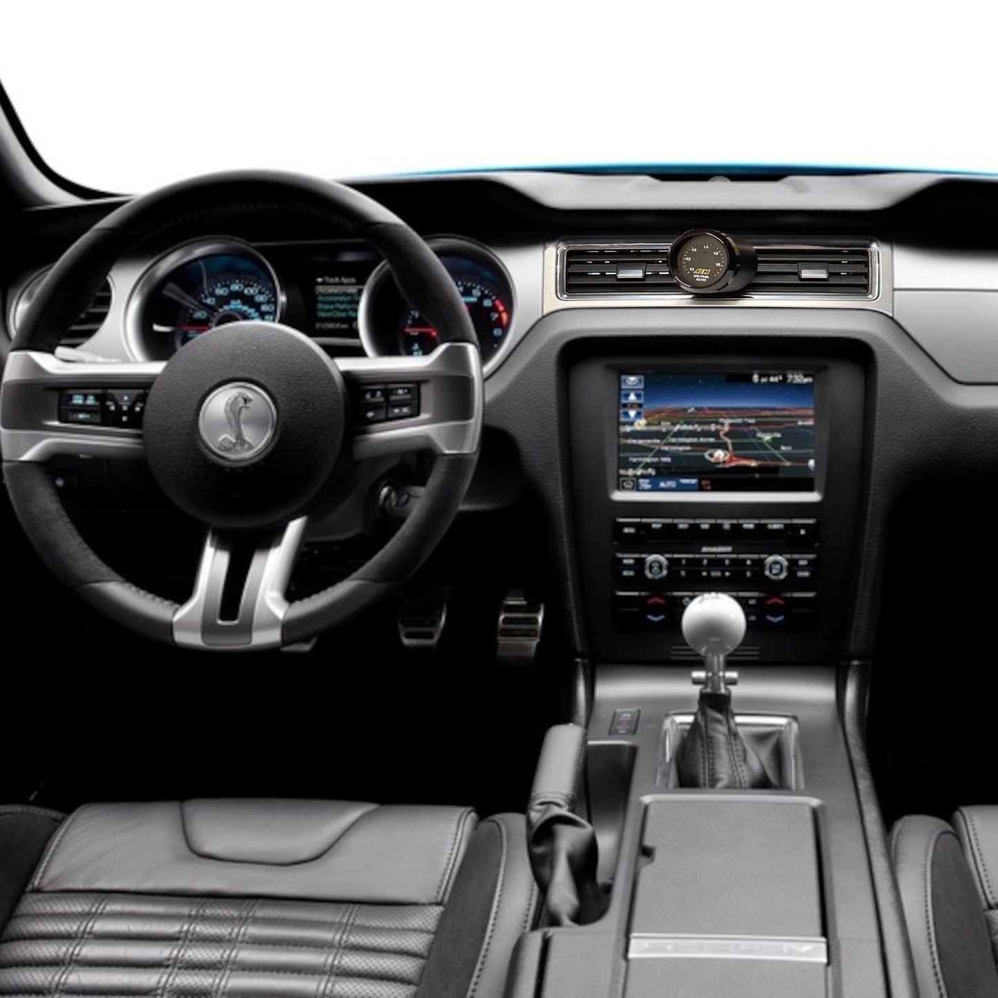 Single gauge pod mount for 2010-2014 Mustang Replaces 12v plug