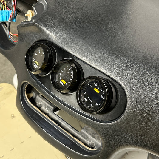Triple gauge pod mount for 1993-1997 Del Sol replaces center vent