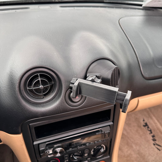 Custom Phone mount for 1990-2005 Mazda Miata eye vent MX5 NA NB