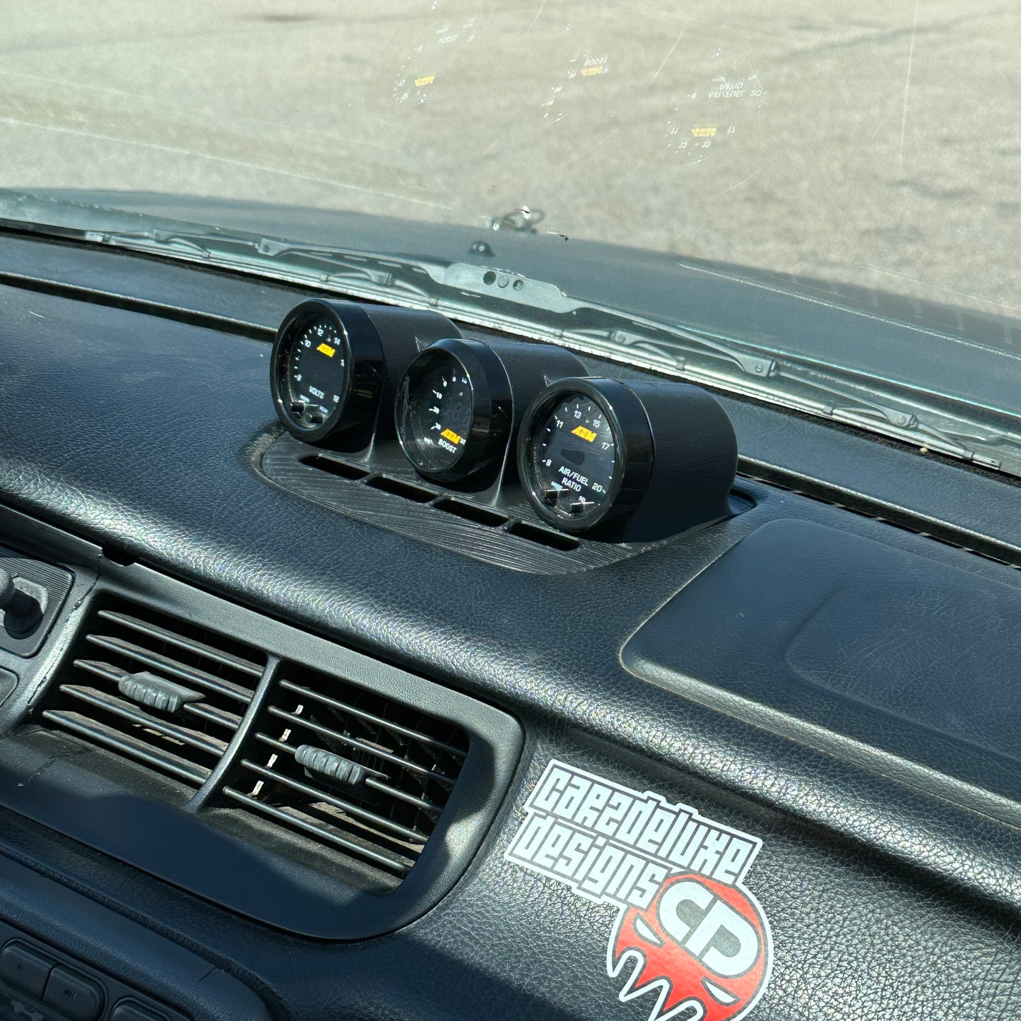 Triple gauge pod mount for 1992-1995 Civic EG central defrost vent