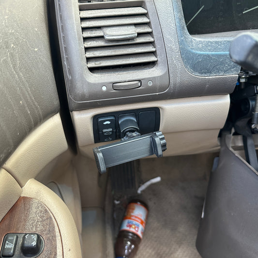 Custom phone mount for 2003-2007 Accord replaces factory blank button