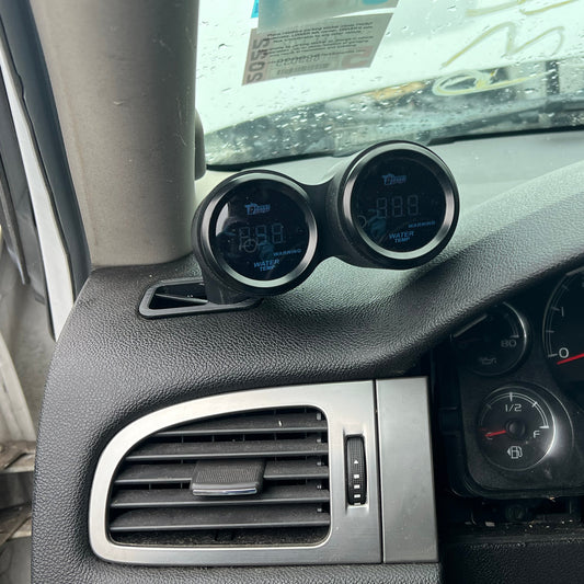 Dual gauge pod mount for 2007-2014 Tahoe Yukon Avalanche Silverado Sierra vent