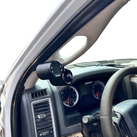 Dual gauge pod mount for 2010-2018 Ram grab handle cap bolt on