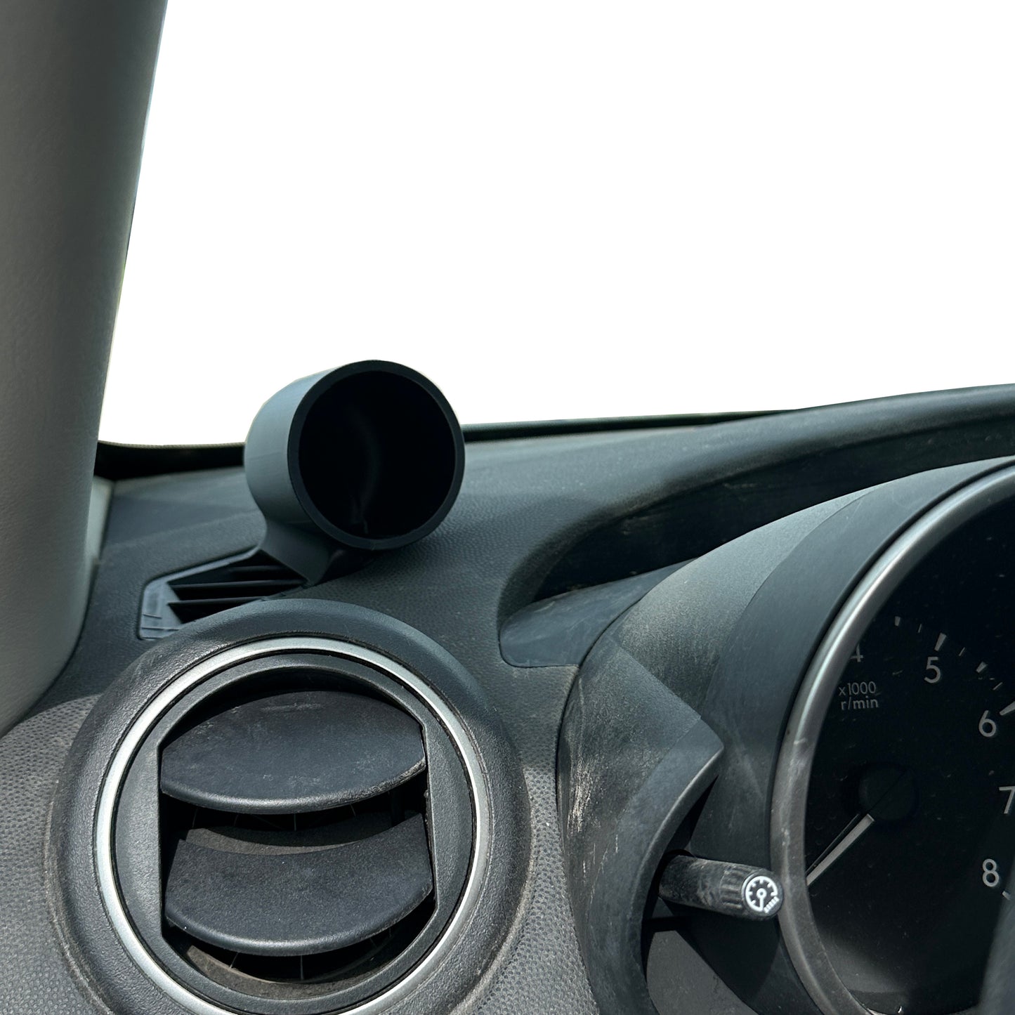 Single gauge pod mount for 2010-2013 Mazda 3 functional defrost vent