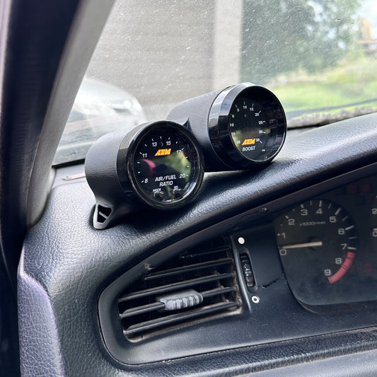 Dual gauge pod mount for 1992-1995 Civic EG functional defrost vent