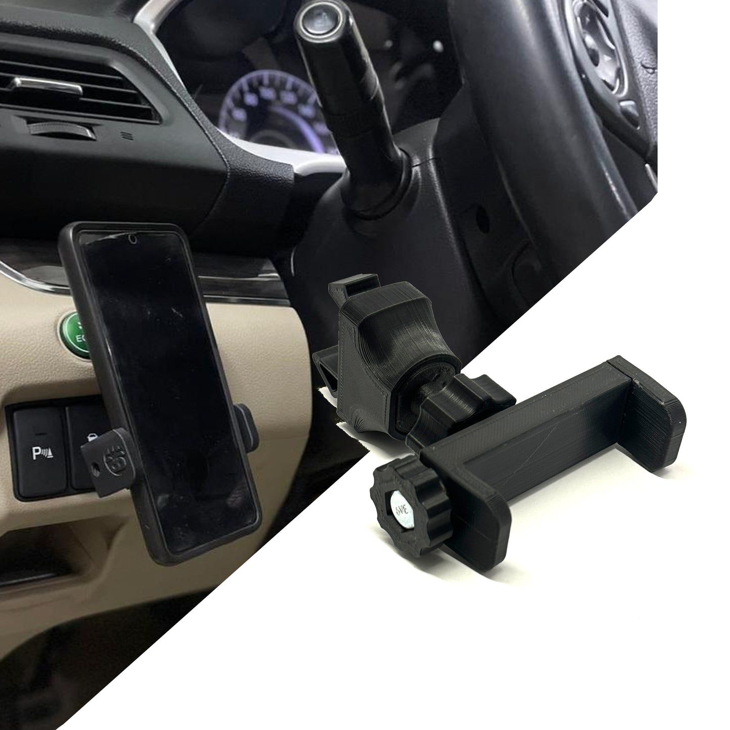 Custom phone mount for 2012-2016 CRV replaces factory blank button