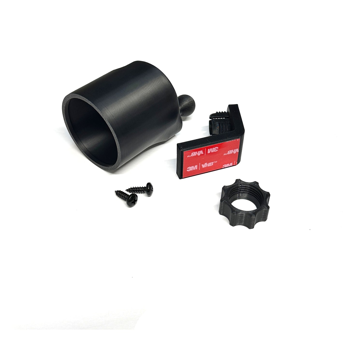 Pivot gauge pod mount Swivel Screw on and adhesive secure adjustable viewing