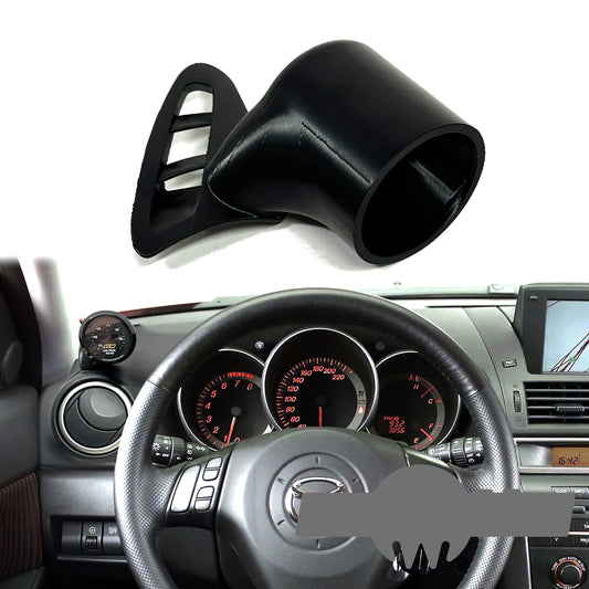 Single gauge pod mount for 2004-2008 Mazda 3 functional defrost vent