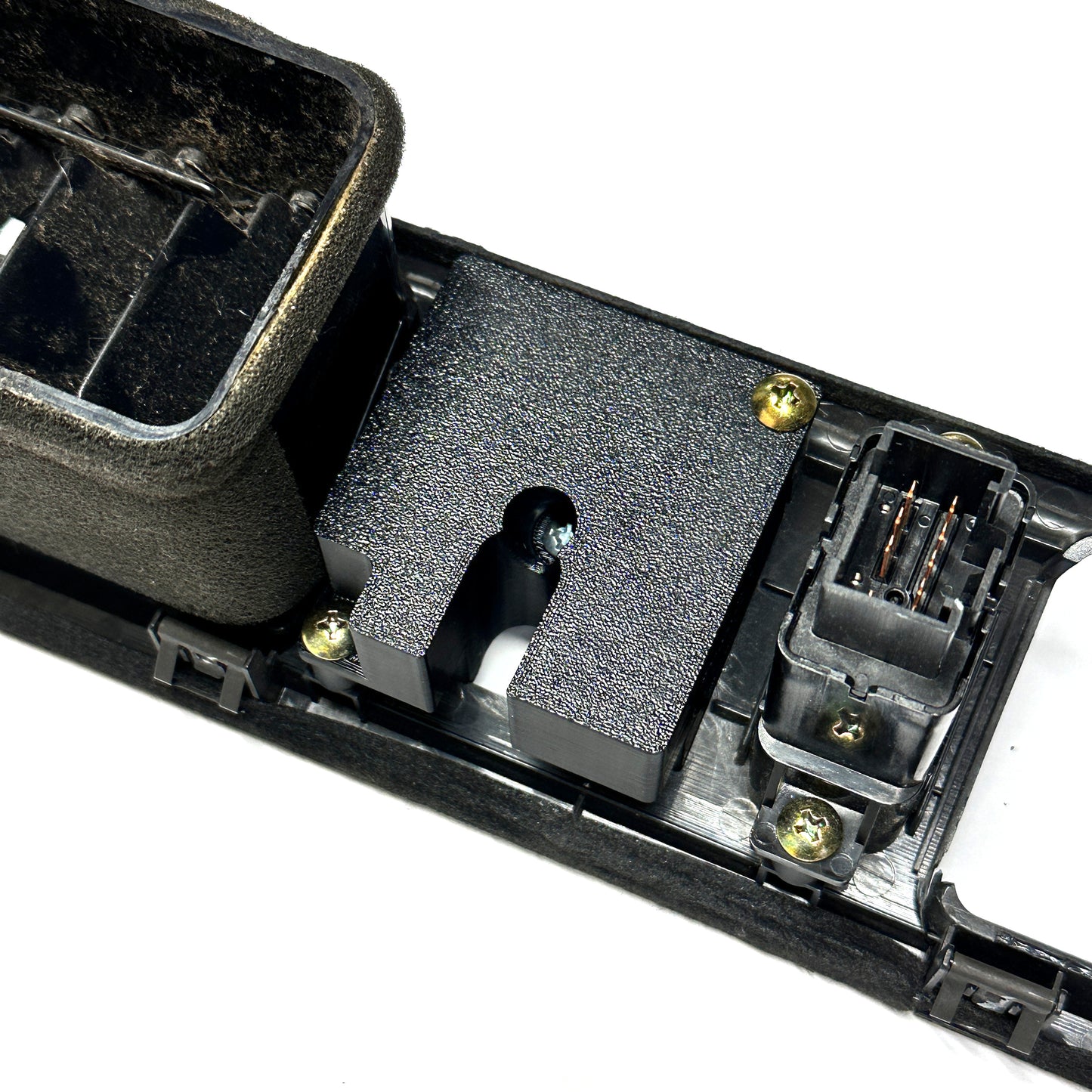 Custom phone mount for 1997-2001 CRV replaces factory clock