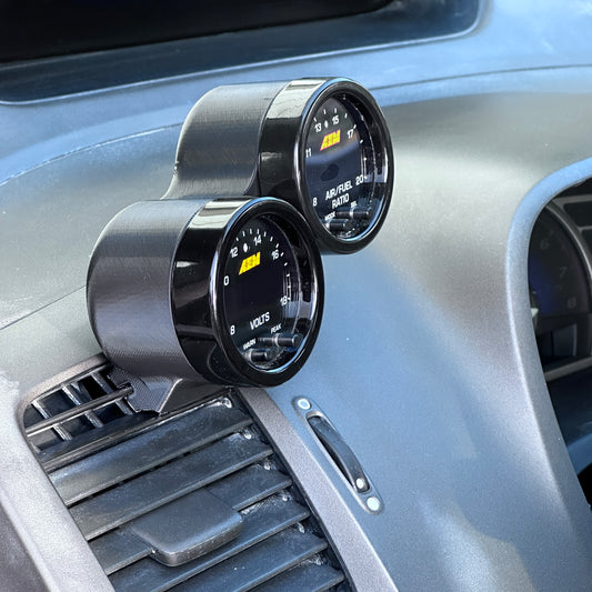 Dual X-Series gauge pod mount for 2006-2011 Civic 8th gen defrost vent