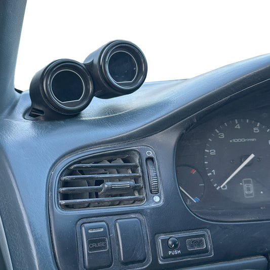 Dual gauge pod mount for 1994-1997 Accord functional defrost vent