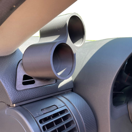 Dual gauge pod mount for 2003-2005 G35 functional defrost vent (Pre-Facelift)