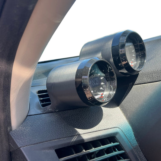 Dual gauge pod mount for 2010-2014 Legacy Outback functional defrost