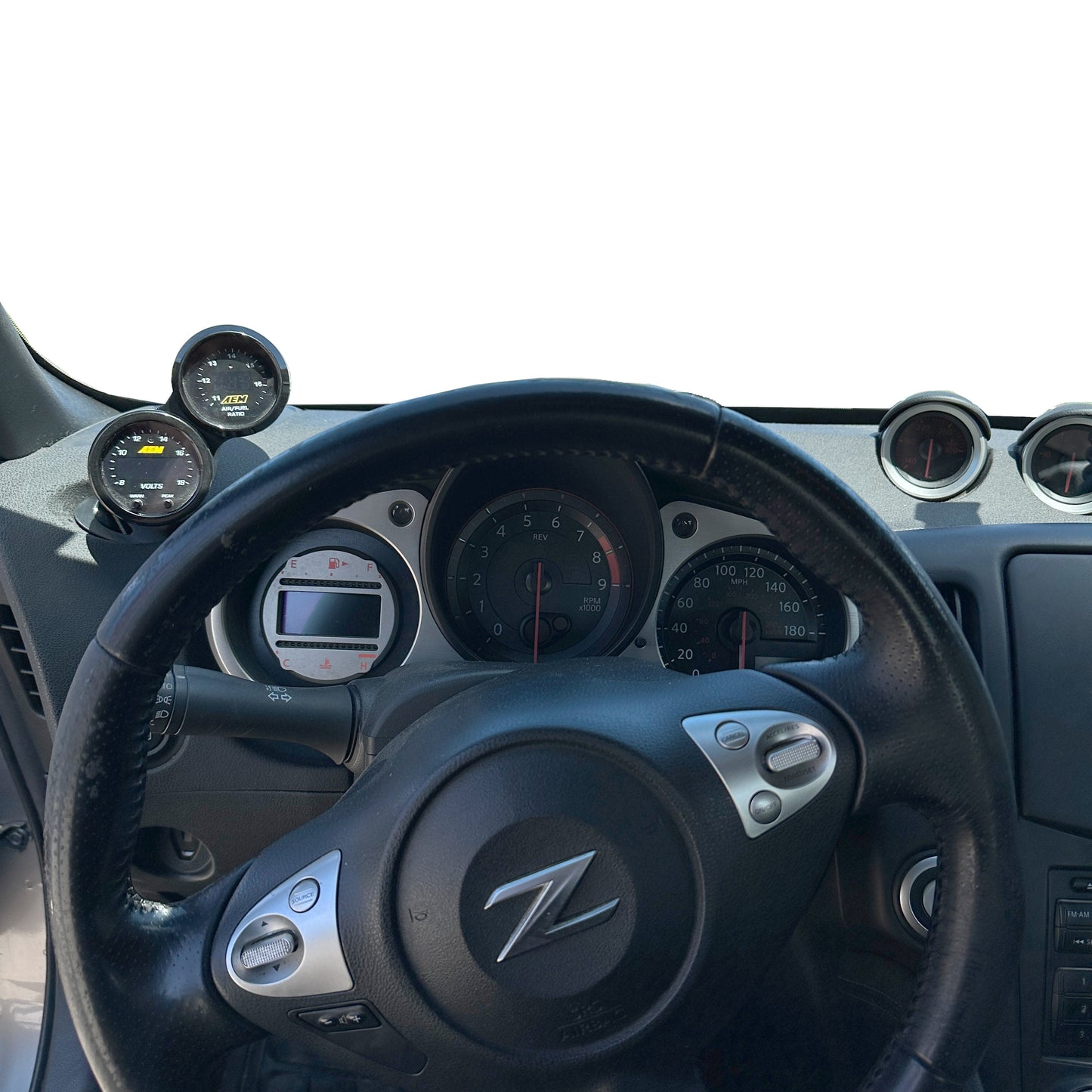 Dual gauge pod mount for Nissan 370Z 2009-2025 Z functional defrost vent 52mm