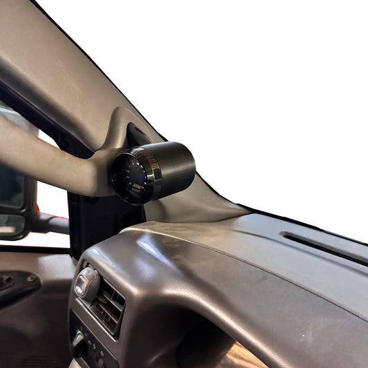 Single 52mm gauge pod mount for 1999-2007 F250 F350 A-pillar handle Bolt on