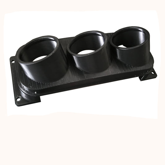 Triple gauge pod mount for 2002-2007 Jeep Dodge Chrysler replaces factory radio