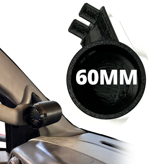 Single 60mm gauge pod mount for 1999-2007 F250 F350 A-pillar handle Bolt on