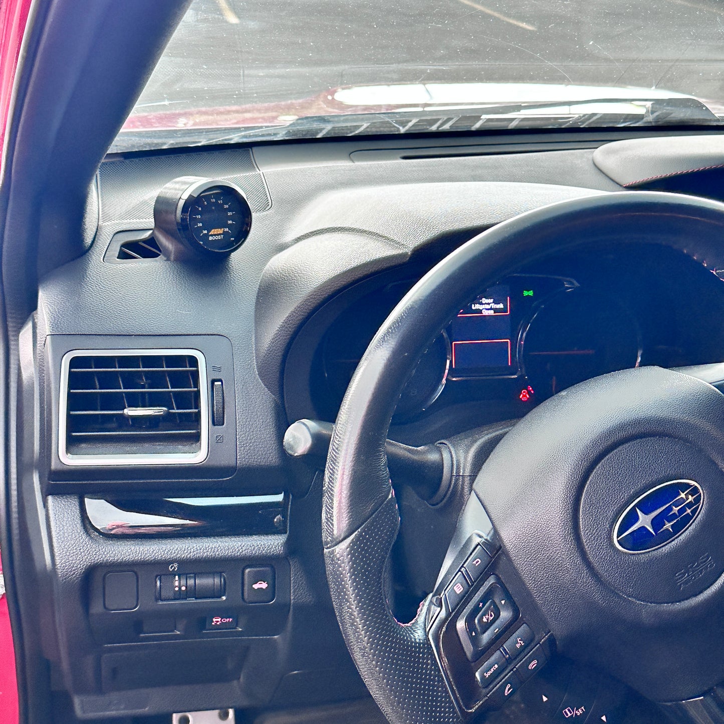 Single gauge pod mount for 2015-2021 Impreza WRX Forester functional defrost