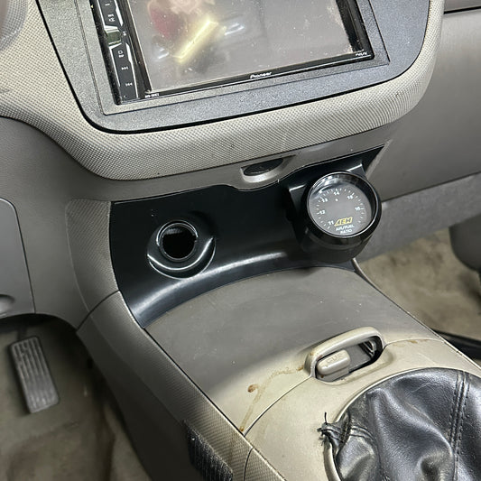 Single gauge pod mount for 2002-2006 Acura RSX lower 12V cover trim bezel