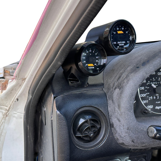 Dual gauge pod mount for 1990-1993 Miata NA MX5 functional defrost vent