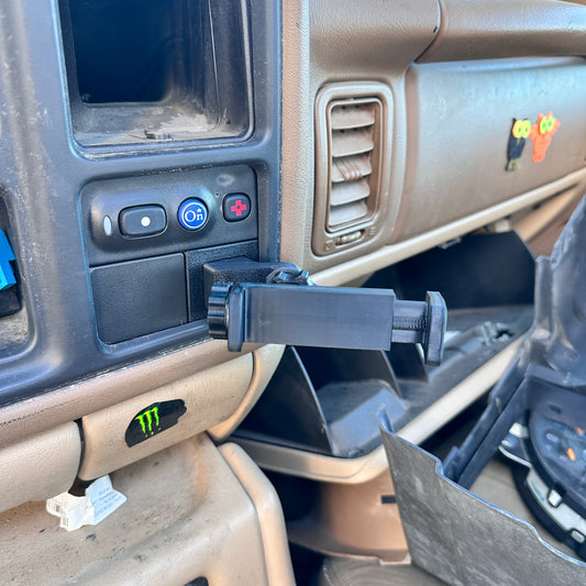 Custom Phone mount for 1999-2006 Silverado Sierra Tahoe Yukon Replaces button