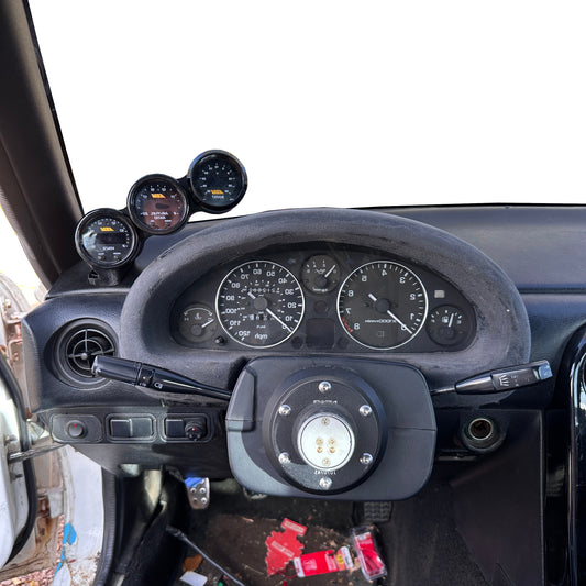 Triple gauge pod mount for 1990-1993 Miata NA MX5 functional defrost vent