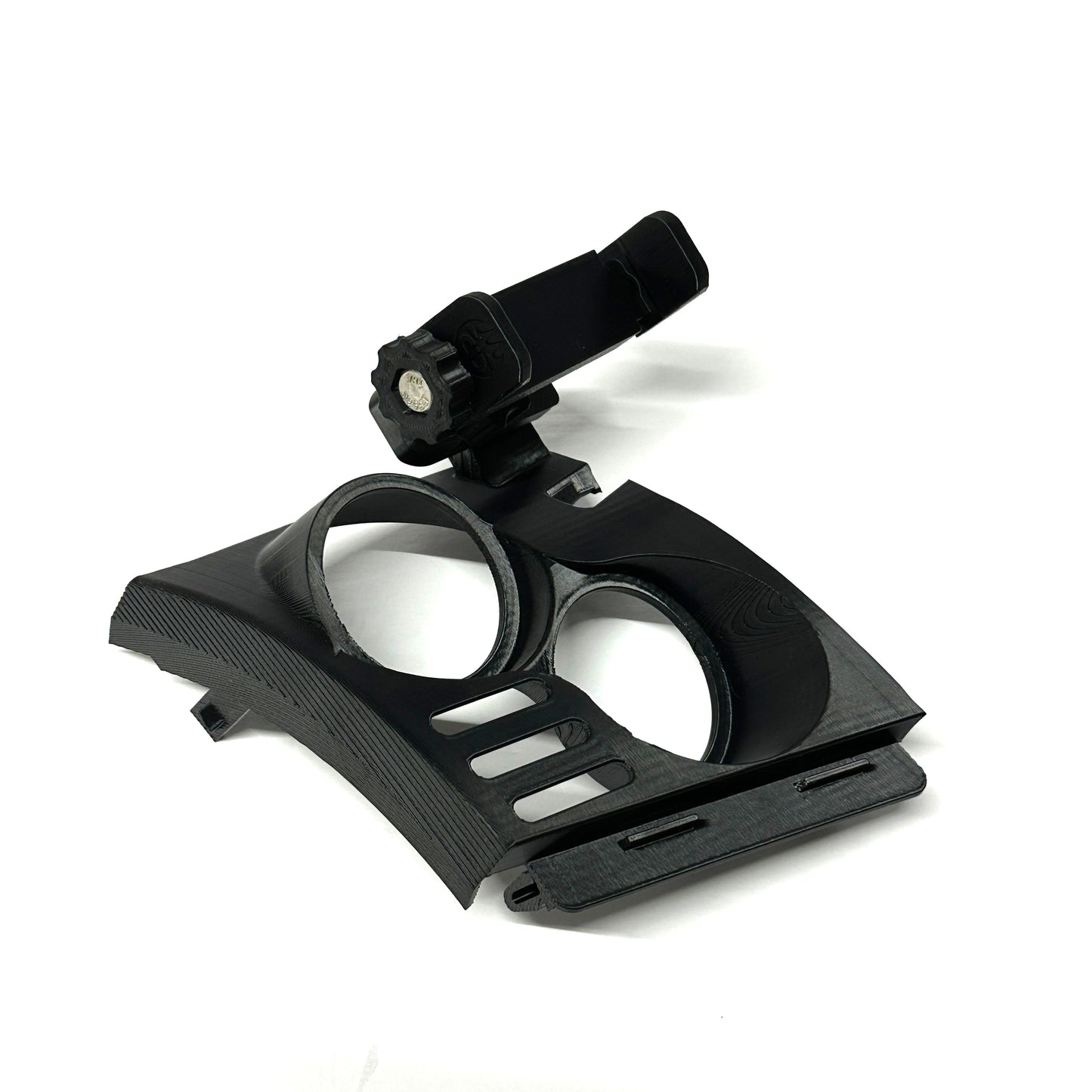 Custom phone mount dual gauge pod for EVO X 2008-2017 Lancer cover trim magsafe