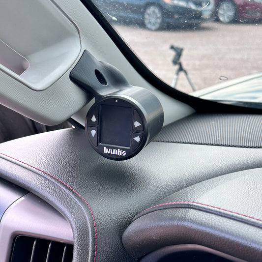 Gauge pod mount for 2015-2019 Chevy Silverado 2500 3500 Sierra grab handle