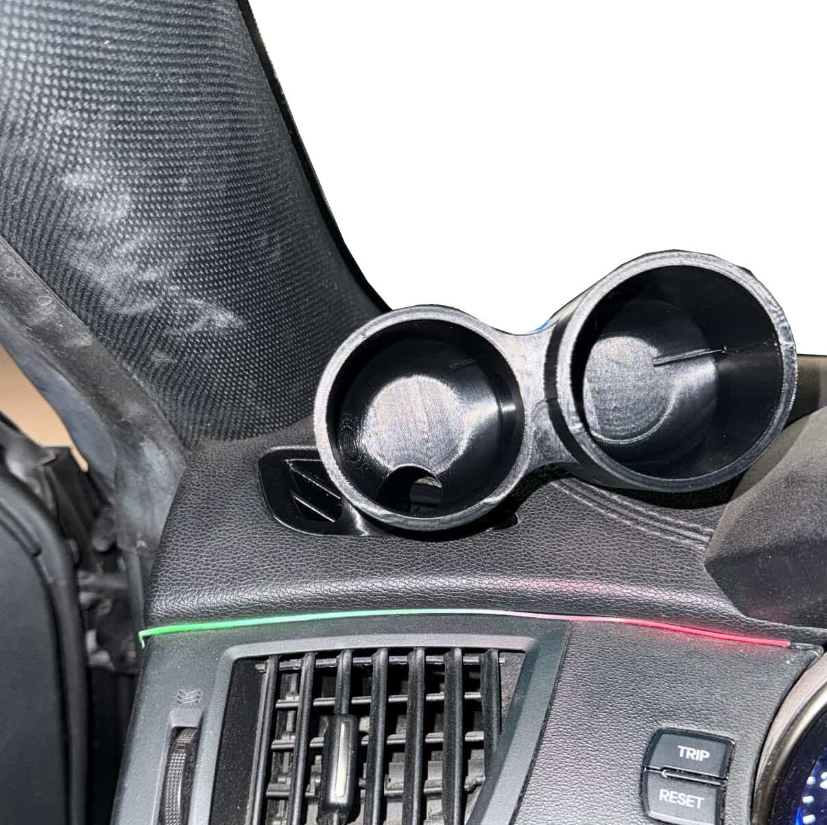 Dual gauge pod mount for 2013-2016 Hyundai Genesis Coupe Defrost vent