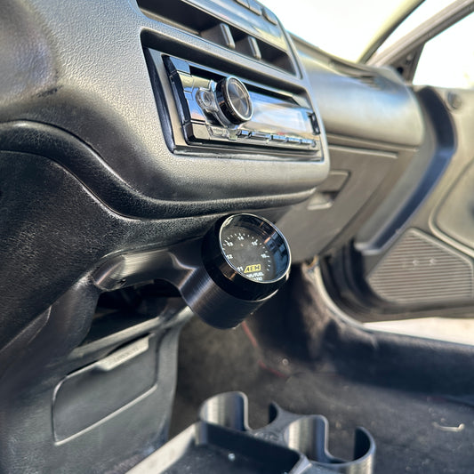 Single gauge pod mount for 1992-1995 Civic EG lower factory bolt on