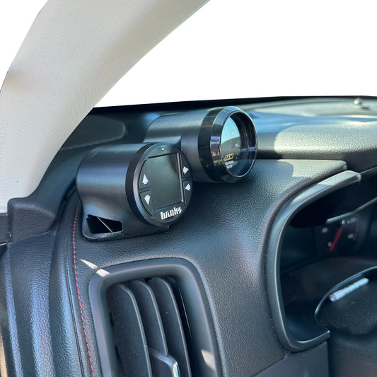 Dual gauge pod mount for 2015-2022 Colorado, Canyon functional defrost vent