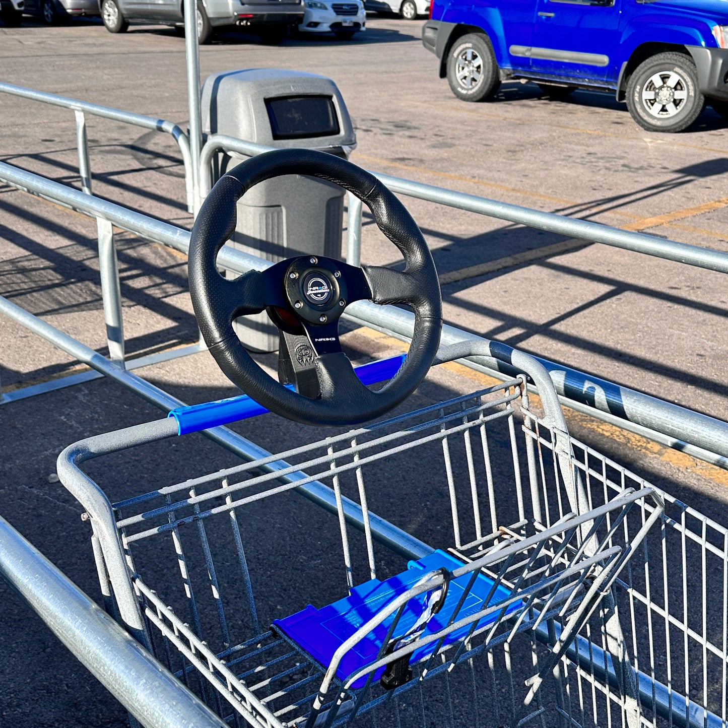 Kids shopping cart Quick release steering wheel for handle *Wheel not included*