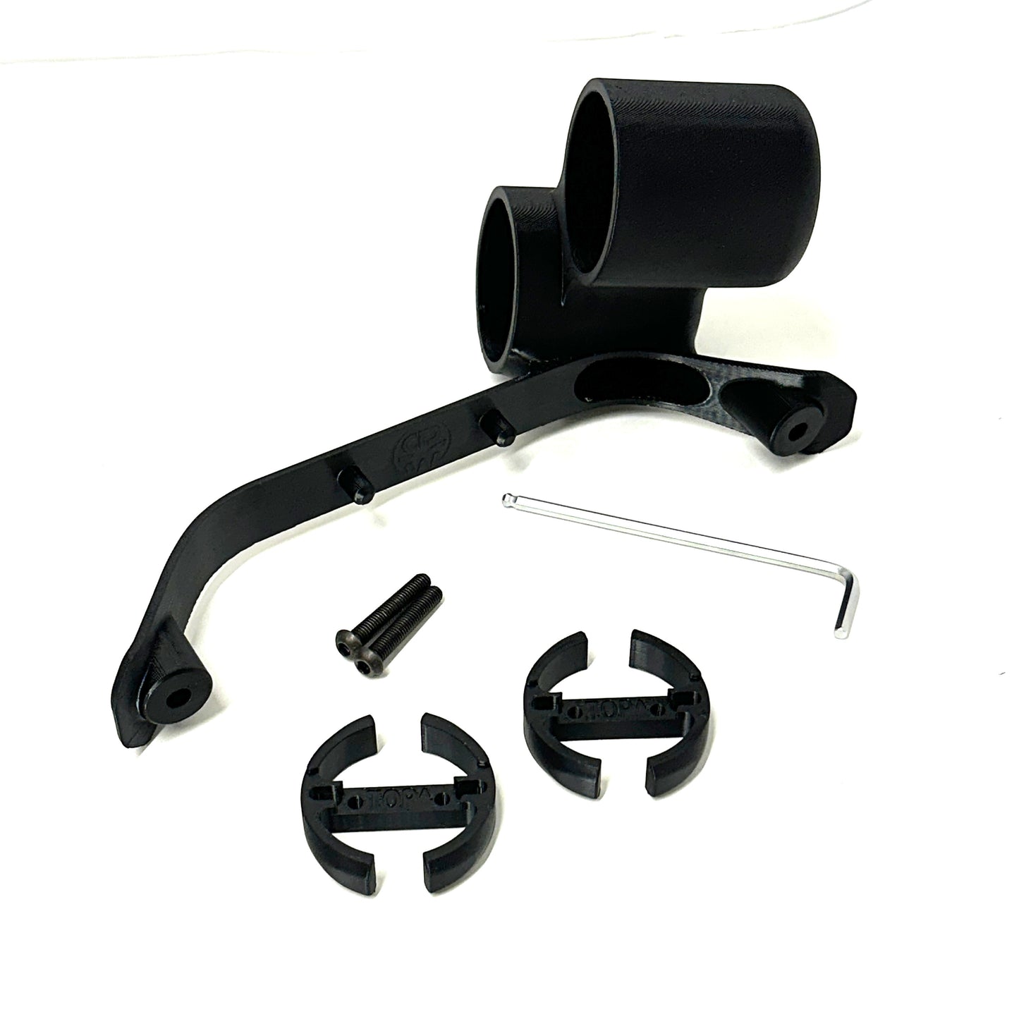 Dual gauge pod mount for 2021-2025 F150 A-pillar grab handle cap (3D printed)