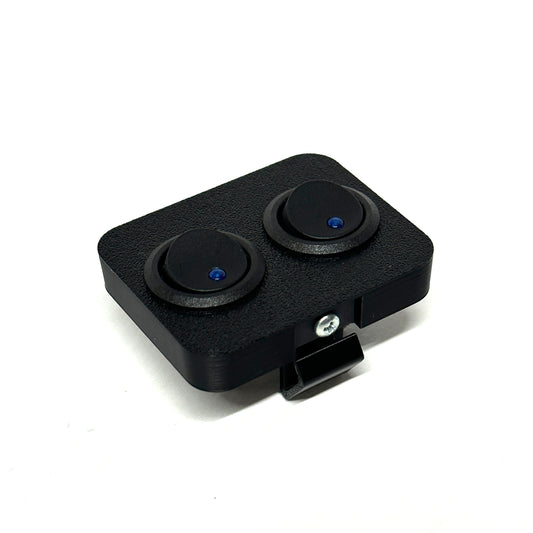 Dual aux switch plate fits 1992-1995 Civic EG blank power mirror location